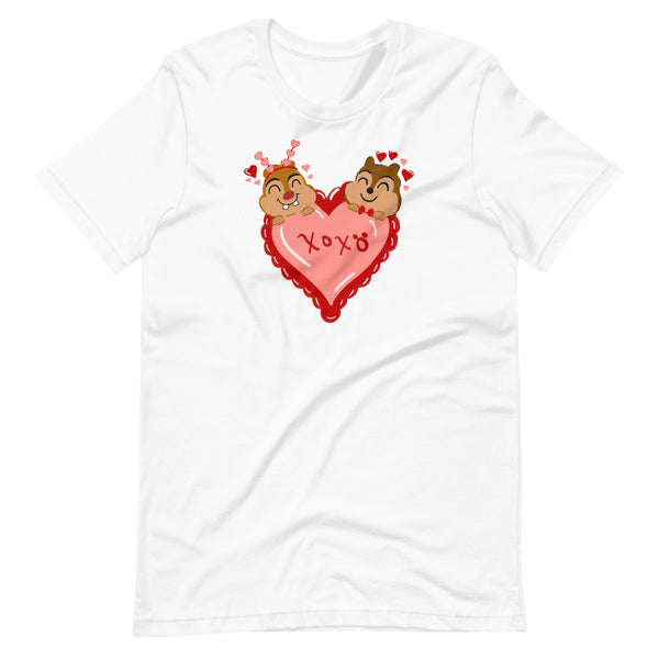 Chip and Dale Valentine's Day Love Unisex t-shirt