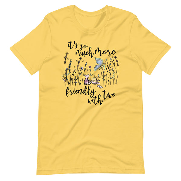 Piglet Wildflowers T-shirt Winnie the Pooh So Much More Friendly with Two Disney Piglet T-Shirt