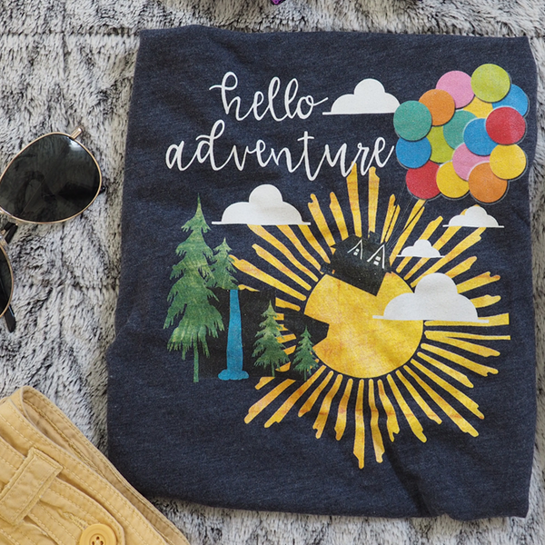 Up Hello Adventure T-Shirt Short-Sleeve Unisex T-Shirt