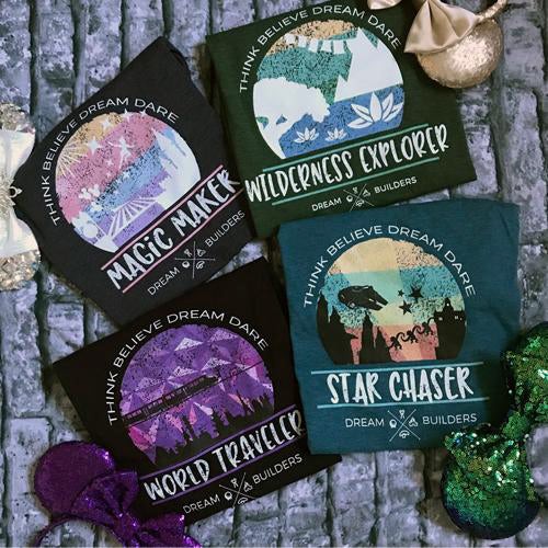 Dream Builders Hollywood Studios T-Shirt, Walt Disney World Disney Star Chaser Dream Builders  T-shirt