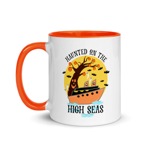Disney Cruise Halloween on the High Seas Mug with Orange Color Inside