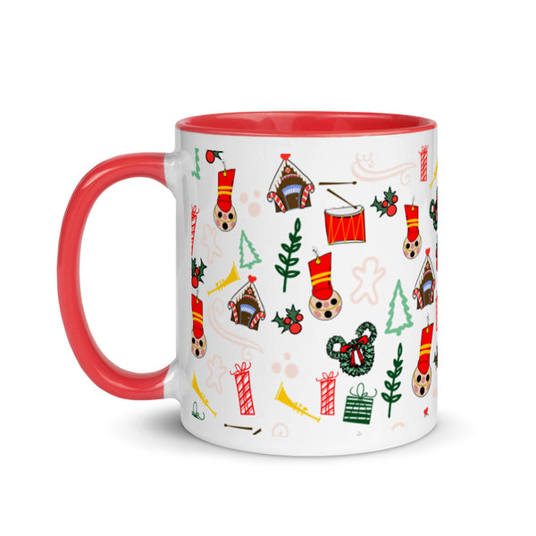 Disney Christmas coffee mug Once Upon a Christmastime Holiday Mug with red handle