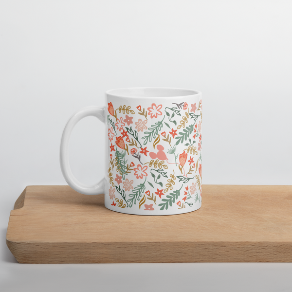 Cinderella's Castle Garden Mug Floral Spring Disney Mug
