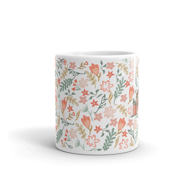 Cinderella's Castle Garden Mug Floral Spring Disney Mug
