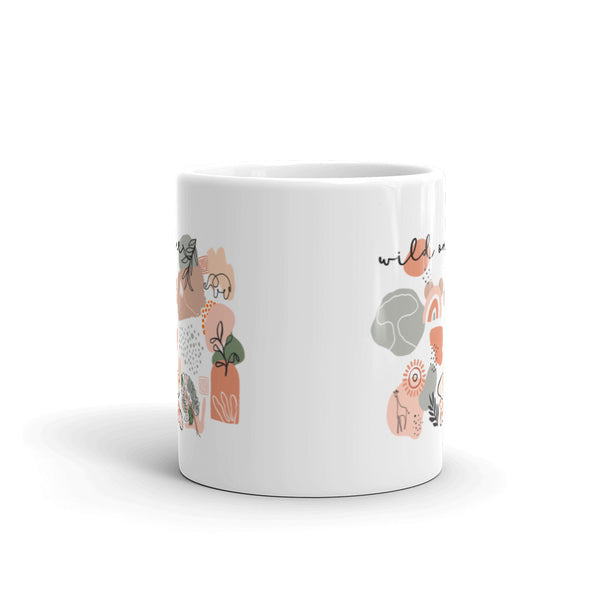 Boho Disney Wild Ones Mug Animal Kingdom White Glossy Mug