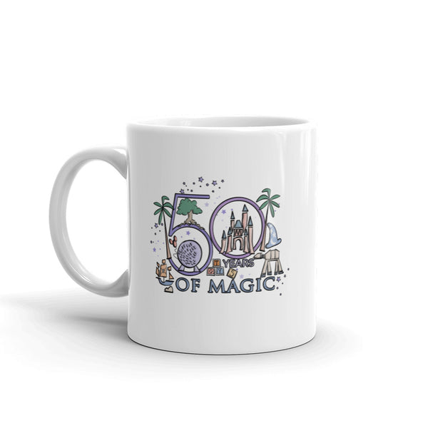 50 Years of Magic Disney Mug Disney Milestone 50th Birthday Disney 50th Wedding Anniversary Mug