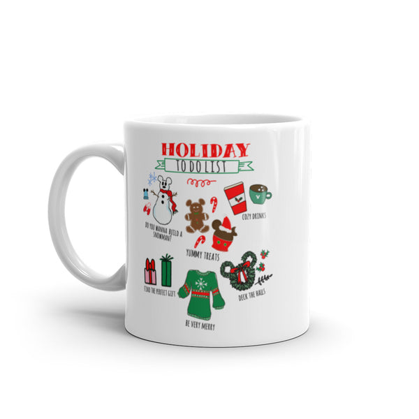 Disney Christmas Mug Disney Holiday Christmas Party To Do List Mug