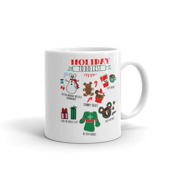 Disney Christmas Mug Disney Holiday Christmas Party To Do List Mug