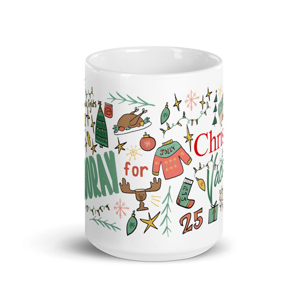 Christmas Vacation Mug Hip Hip Hooray for Christmas Vacation Griswold Family Christmas Mug