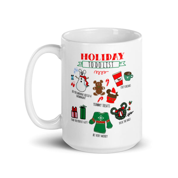 Disney Christmas Mug Disney Holiday Christmas Party To Do List Mug
