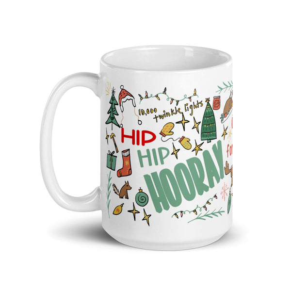 Christmas Vacation Mug Hip Hip Hooray for Christmas Vacation Griswold Family Christmas Mug