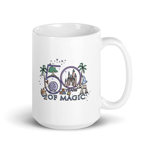 50 Years of Magic Disney Mug Disney Milestone 50th Birthday Disney 50th Wedding Anniversary Mug