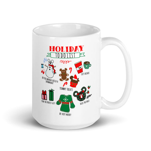 Disney Christmas Mug Disney Holiday Christmas Party To Do List Mug