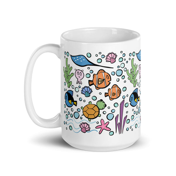 Finding Nemo Mug Disney Mug Just Keep Swimming Ocean Disney Gift Mug