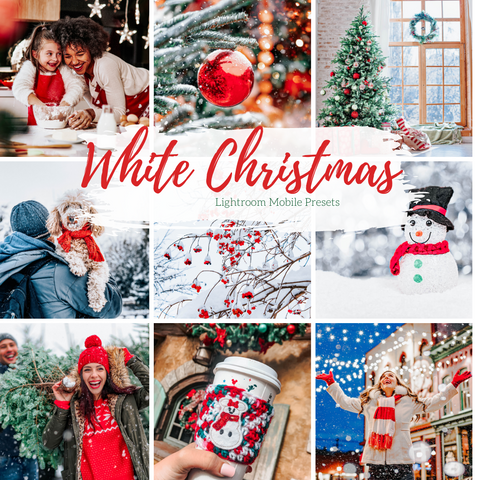 5 of Mobile Lightroom Presets, White Christmas Lightroom Mobile Instagram Presets  Lifestyle presets Travel Photography Presets