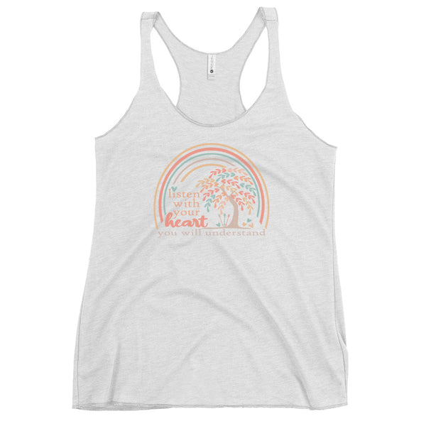 Pocahontas Grandma Willow Tank Top Listen with your Heart Disney Women's Tank Top