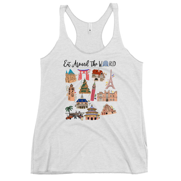 Epcot Around the World Tank Top Disney Food and Wine Festival Eat
