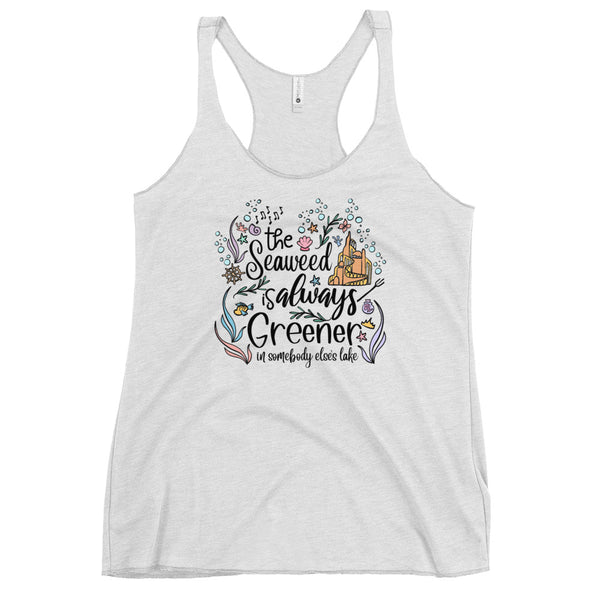Little Mermaid Seaweed Tank Top Disney Shirt Disney Mermaid Under the Sea Women's Racerback Tank
