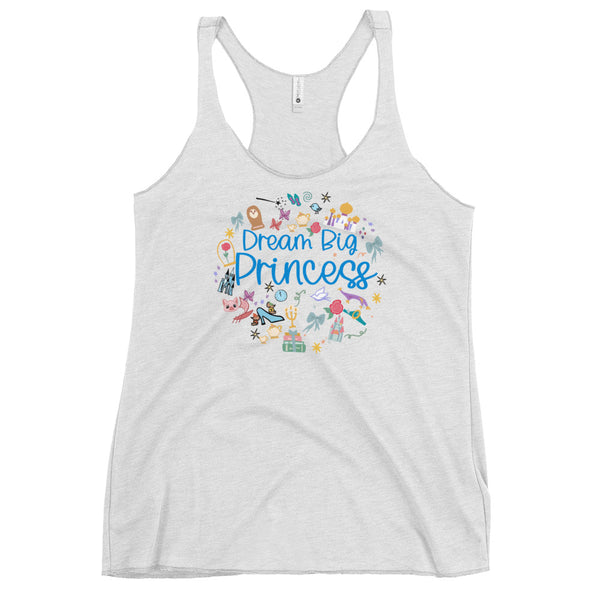 runDisney Dream Big Princess Tank Top Princess Half Marathon Racerback Tank Top