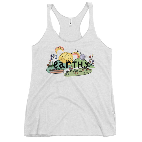 Earthy Tank Top Epcot Flower and Garden Festival Disney Garden Racerback Tank