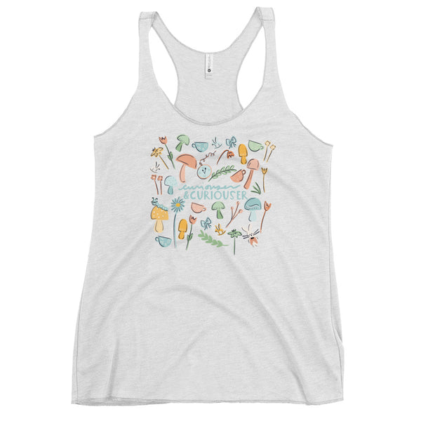 Alice in Wonderland Garden Tank Top Curiouser and Curiouser Disney Women's Racerback Tank Top