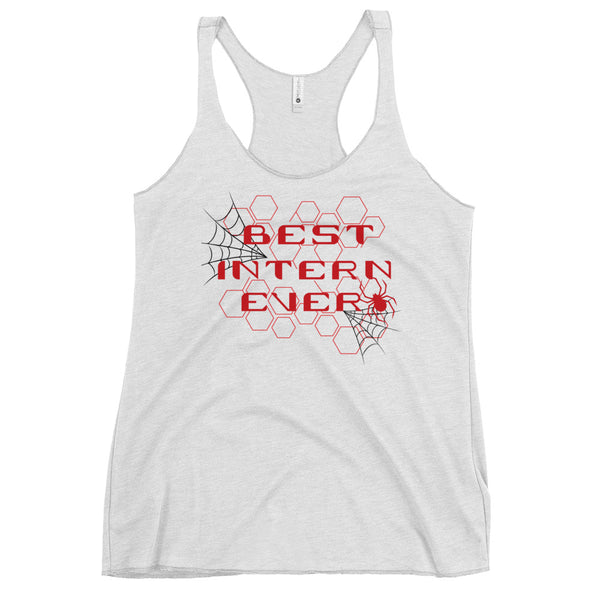 Marvel Spiderman Tank Top Avenger Campus Outfit Best Intern Ever Peter Parker Disney Women's Racerback Tank