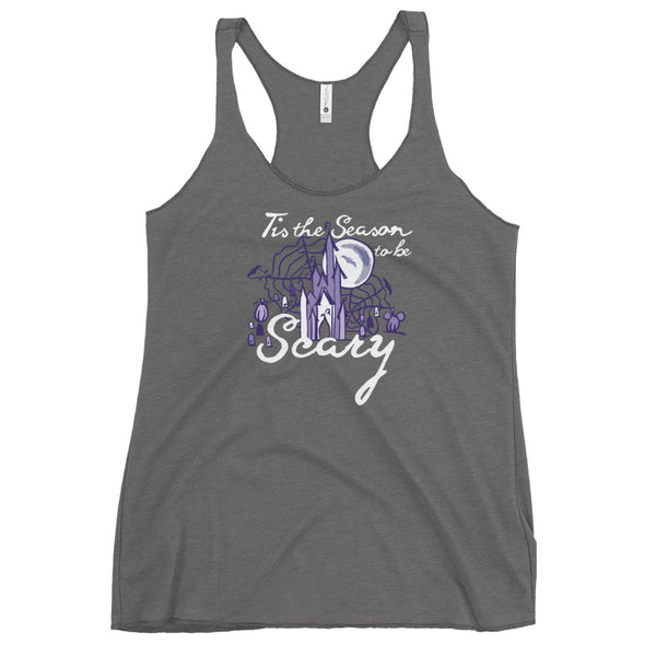 Scary Season Tank Top Disney Halloween Tis the Season to Be Scary Women's Racerback Tank
