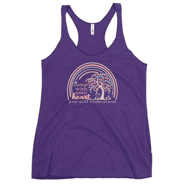 Pocahontas Grandma Willow Tank Top Listen with your Heart Disney Women's Tank Top