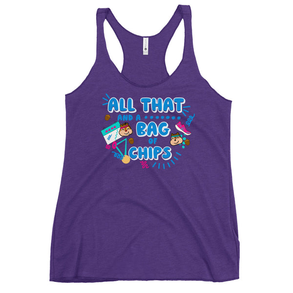 runDisney Chip and Dale 90s All that Disney running Women's Racerback Tank