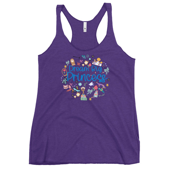 runDisney Dream Big Princess Tank Top Princess Half Marathon Racerback Tank Top