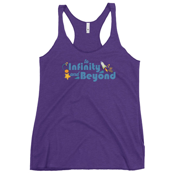 runDisney Toy Story Springtime Surprise To Infinity and Beyond running Women's Racerback Tank