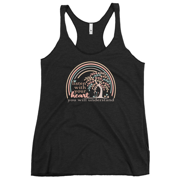 Pocahontas Grandma Willow Tank Top Listen with your Heart Disney Women's Tank Top