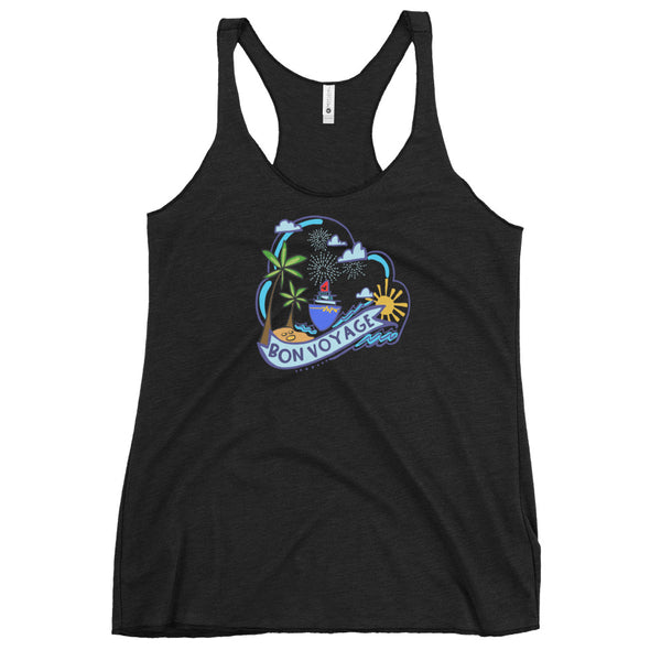 Bon Voyage Tank Top Disney Cruise Shirt Castaway Cay Women's Racerback Tank