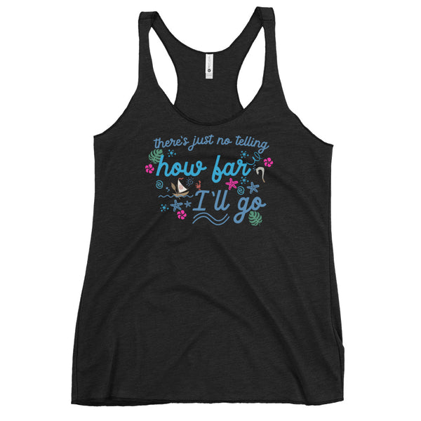 Moana Song Lyrics Shirt Disney Vacation Women's Racerback Tank