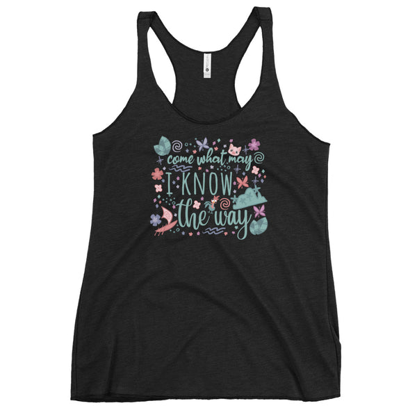 Moana Come What May Tank Top I Know the Way Disney Princess Moana Women's Racerback Tank