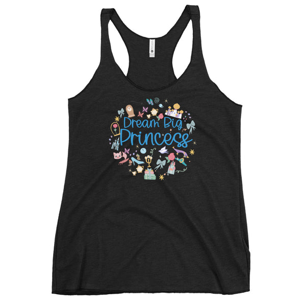 runDisney Dream Big Princess Tank Top Princess Half Marathon Racerback Tank Top