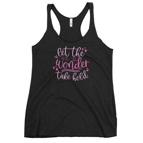 Happily Ever After Disney Tank Top Let the Wonder Take Hold Women's Racerback Tank