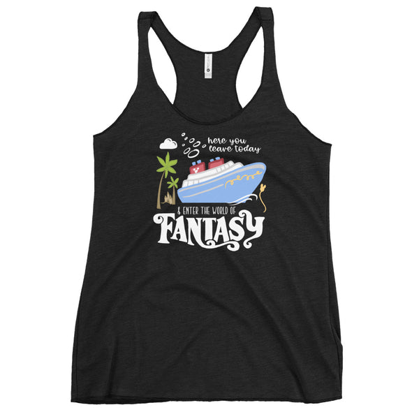 Disney Fantasy Cruise Tank Top Disney Family Cruise Vacation Women's Racerback Tank