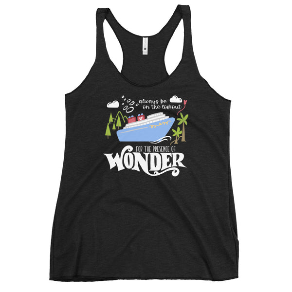 Disney Wonder Cruise Tank Top Disney Family Cruise Vacation Women's Racerback Tank