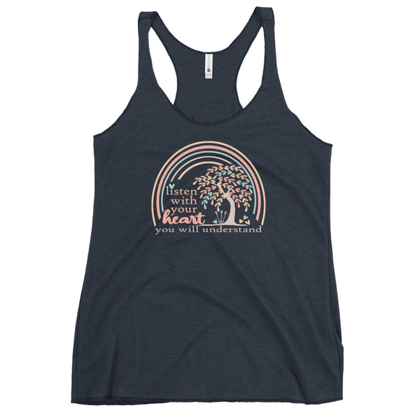 Pocahontas Grandma Willow Tank Top Listen with your Heart Disney Women's Tank Top