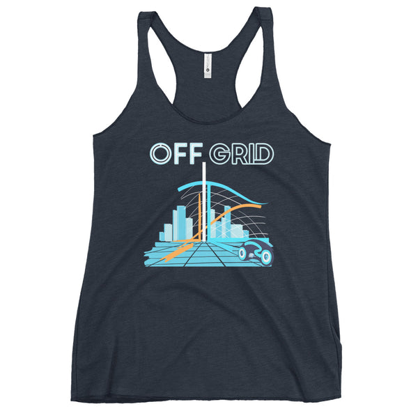 TRON Off Grid Tank Top Disney Shirt Lightcycle Ride Disney Shirt Tron Women's Racerback Tank