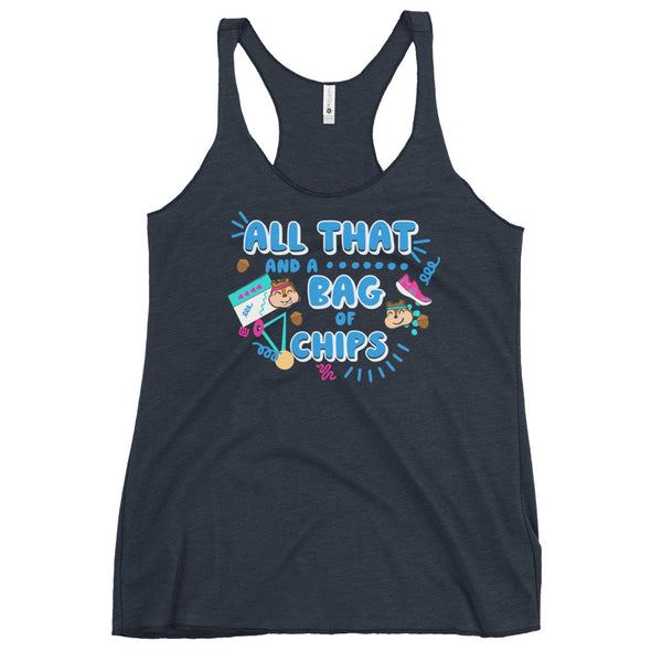runDisney Chip and Dale 90s All that Disney running Women's Racerback Tank