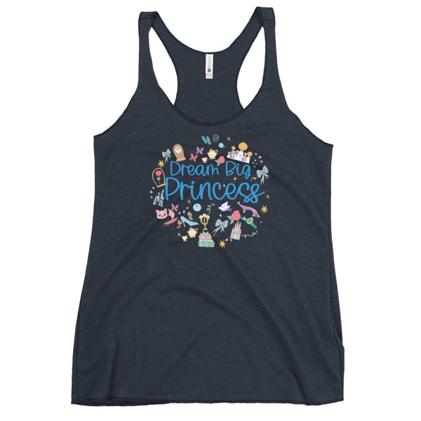 runDisney Dream Big Princess Tank Top Princess Half Marathon Racerback Tank Top