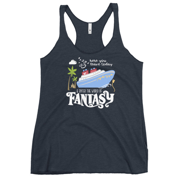 Disney Fantasy Cruise Tank Top Disney Family Cruise Vacation Women's Racerback Tank