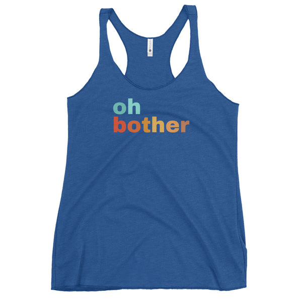 Winnie the Pooh Tank Top Oh Bother Disney Pooh Bear Adult Women's Racerback Tank