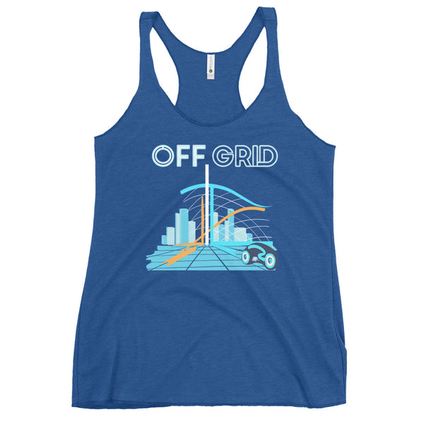 TRON Off Grid Tank Top Disney Shirt Lightcycle Ride Disney Shirt Tron Women's Racerback Tank