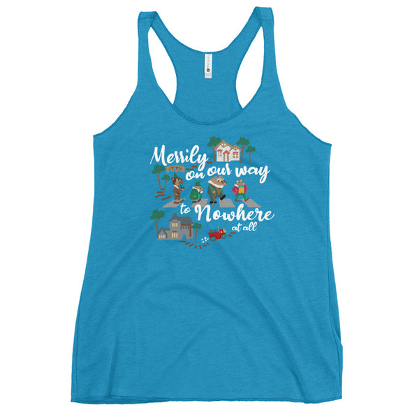 Mr. Toad Merrily T-Shirt Merrily on Our Way to Nowhere at all Disneyland Racerback Tank