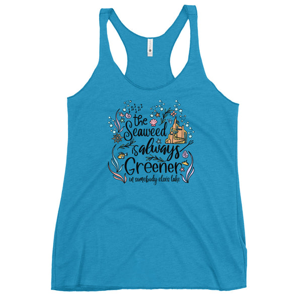 Little Mermaid Seaweed Tank Top Disney Shirt Disney Mermaid Under the Sea Women's Racerback Tank