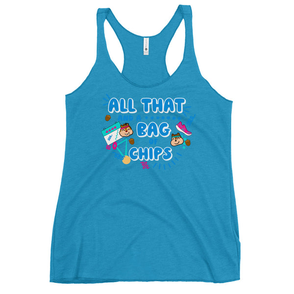 runDisney Chip and Dale 90s All that Disney running Women's Racerback Tank