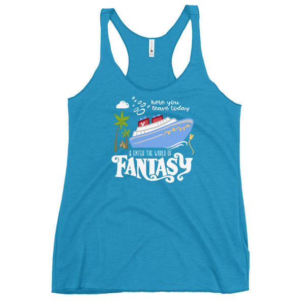 Disney Fantasy Cruise Tank Top Disney Family Cruise Vacation Women's Racerback Tank